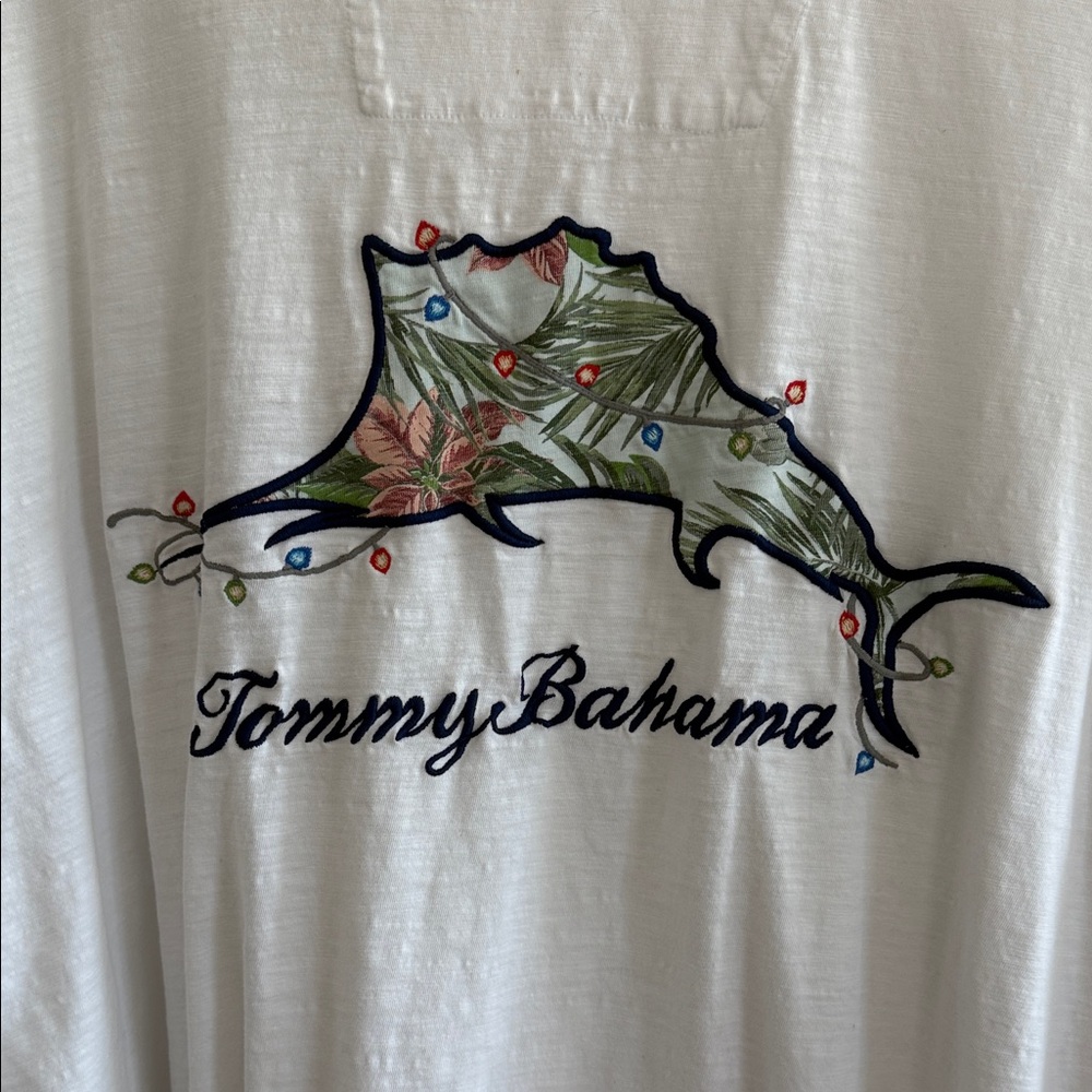 Tommy Bahama white Organic Cotton Long Sleeve Tee - Picture 4 of 8